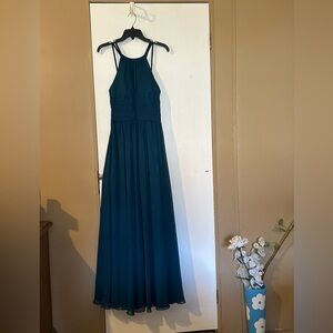 Elegant Teal Evening Gown